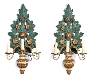 A Pair of Large Wall Appliques, - Property from Aristocratic Estates and Important Provenance