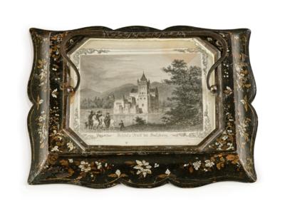 A Paperweight with a View of Anif Castle near Salzburg, - Property from Aristocratic Estates and Important Provenance