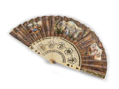 A Folding Fan, Mid-19th Century, - Di provenienza aristocratica