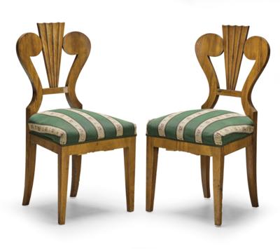 A Pair of Biedermeier Chairs, - Property from Aristocratic Estates and Important Provenance
