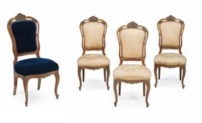 A Set of 4 Chairs, - Di provenienza aristocratica