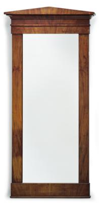 A Narrow Biedermeier Wall Mirror, - Di provenienza aristocratica
