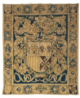 Wappen Tapisserie, - Aus aristokratischem Besitz und bedeutender Provenienz