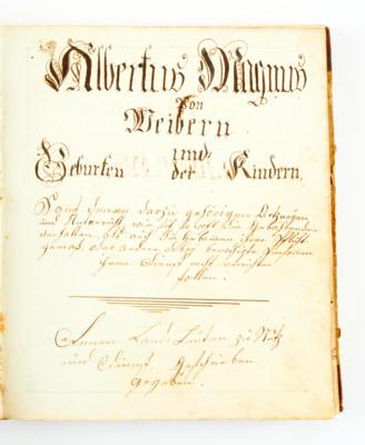 Albertus Magnus, - Autographs, manuscripts, documents