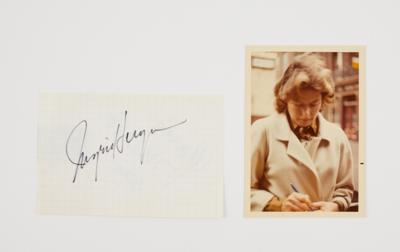 Bergmann, Ingrid, - Autografy, rukopisy, dokumenty