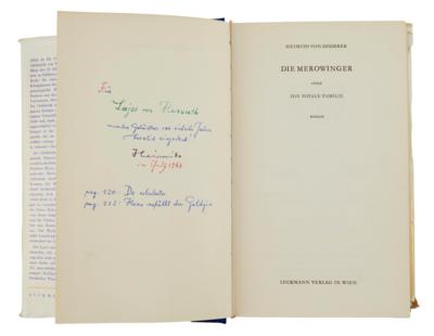 Doderer, Heimito v., - Autographs, manuscripts, documents