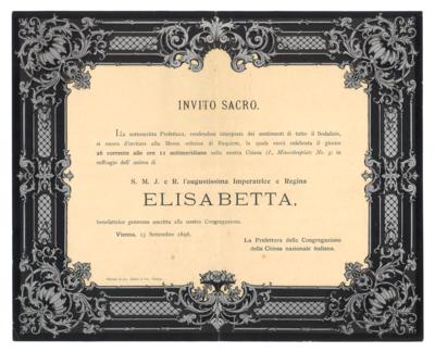 Elisabeth, - Autografi, manoscritti, documenti