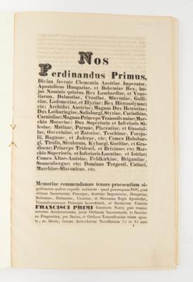 Ferdinand I., - Autographen, Handschriften, Urkunden