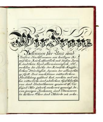 Franz I. Stephan, - Autografi, manoscritti, documenti