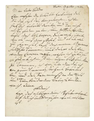 Friedrich II., - Autographs, manuscripts, documents