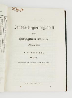 Kärnten, - Autographen, Handschriften, Urkunden