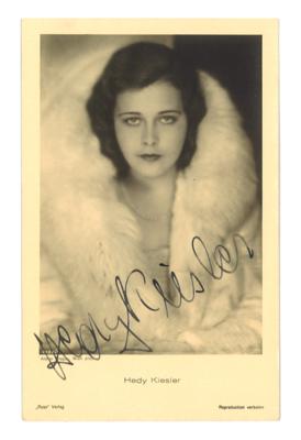 Lamarr, Hedy, d. i. Hedwig Kiesler, - Autografy, rukopisy, dokumenty