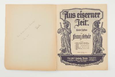 Lehár, Franz, - Autographs, manuscripts, documents