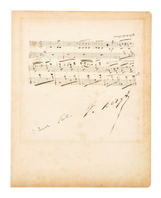 Liszt, Franz, - Autographen, Handschriften, Urkunden