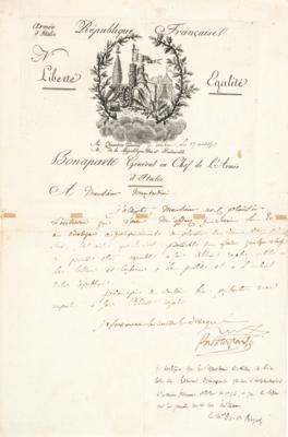 Napoleon I., - Autographen, Handschriften, Urkunden