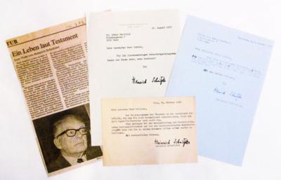 Schnitzler, Heinrich, - Autographs, manuscripts, documents