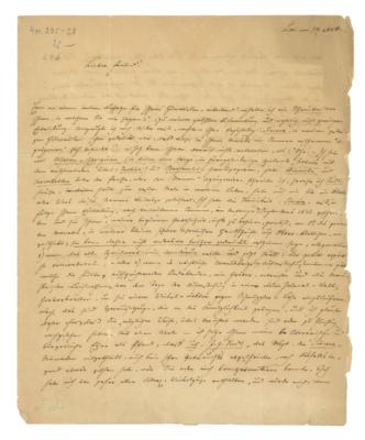Seidl, Johann Gabriel, - Autographs, manuscripts, documents