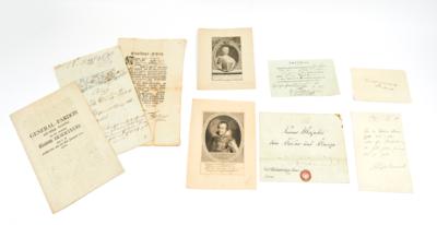 Verschiedene, Autographenkonvolut, Deutschland, meist 18. – 1. H. 20. Jh., - Autographen, Handschriften, Urkunden