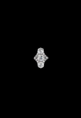 An old-cut diamond ring total weight c. 8.50 ct from an old European aristocratic collection - Gioielli
