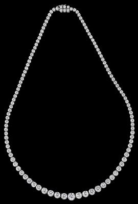 A brilliant necklace total weight c. 10 ct from an old European aristocratic collection - Klenoty