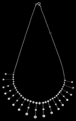 A diamond necklace total weight c. 6.30 ct - Klenoty