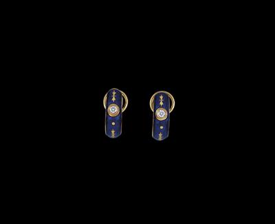 A pair of brilliant ear pendants – Fabergé by Victor Mayer - Gioielli