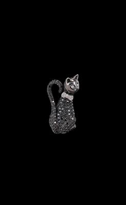 Brillantanhänger Katze - Juwelen