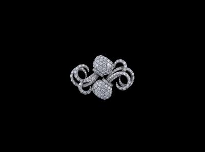 Brillantbrosche zus. ca. 15 ct - Juwelen