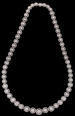 Brillantcollier zus. ca. 11 ct - Juwelen