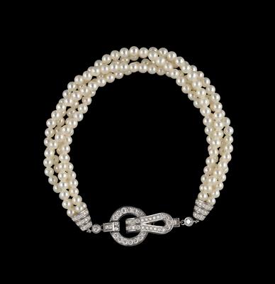 An Agrafe Bracelet by Cartier - Jewellery
