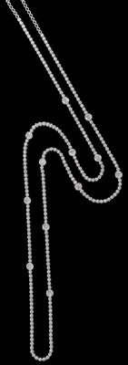 A Diamond Necklace, Total Weight c. 9.10 ct - Klenoty