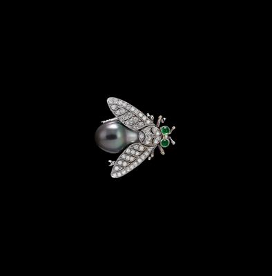 Diamantbrosche Fliege - Juwelen