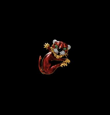 A Lion Brooch by Kutchinsky - Jewellery