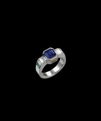 Saphir Diamantring - Juwelen