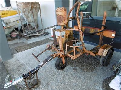 Anhänger-Arbeitsmaschine (Bitumenspritzmaschine) "Straßmayr", - Cars and vehicles
