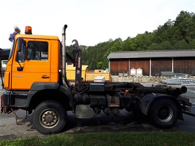LKW "MAN 19.364 FALK Hakenlifter (Euro 3)", - Fahrzeuge und Technik Land OÖ