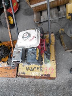 Vibrationsplatte "Wacker VPG160A", - Motorová vozidla a technika