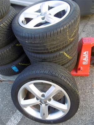 4 Reifen "Pirelli Cinturato P7" mit Alufelgen, - Fahrzeuge und Technik
