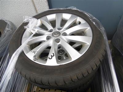 4 Reifen "Dunlop SP Sport" mit Alufelgen, - Motorová vozidla a technika