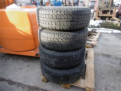 4 Reifen "Michelin" mit Stahlfelgen", - Macchine e apparecchi tecnici
