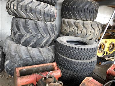 Konvolut Reifen, - Werkstätteneinrichtung & Ersatzteile für Forst- & Baumaschinen