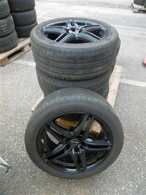 4 Reifen "Dunlop Sport Maxx" mit Borbet Alufelgen, - Motorová vozidla a technika