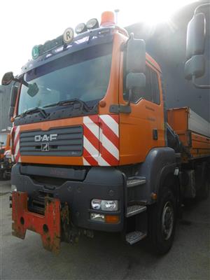 LKW "ÖAF TGA 18.350 4 x 4 (Euro 4)" mit Frontladekran "Hiab 099-3", - Fahrzeuge und Technik Land OÖ