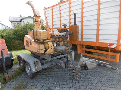 Tandemanhänger (Holzhackmaschine) "Eschlböck Biber 4K", - Fahrzeuge und Technik ASFINAG