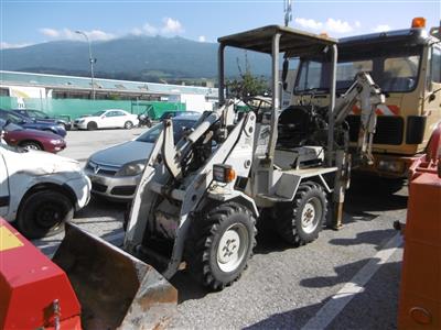 Selbstfahrende Arbeitsmaschine (Front- und Tieflöffelbagger) "Baraldi FB402", - Fahrzeuge und Technik Land Tirol/TIWAG/Magistrat
