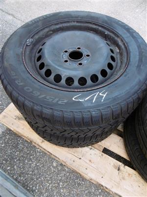 2 Reifen "Pirelli" auf Stahlfelgen, - Fahrzeuge und Technik