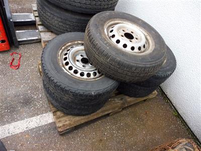 5 Stück Reifen auf Stahlfelgen, - Cars and vehicles