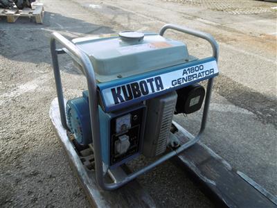 Notstromaggregat "Kubota A1800", - Motorová vozidla a technika