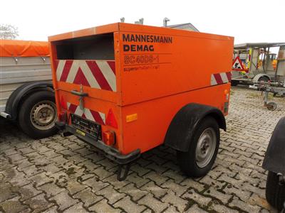 Einachsanhänger (Kompressor) "Mannesmann SC40DS-1", - Fahrzeuge & Technik ASFINAG