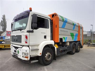 LKW (Müllwagen) "MAN TGA 28.350 6 x 2-4 BL", - Fahrzeuge und Technik